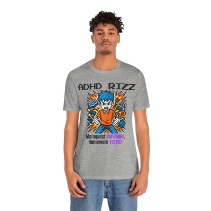 ADHD RIZZ Mainquest DOPAMINE Homework Yeeted Orange | ADHD Tee