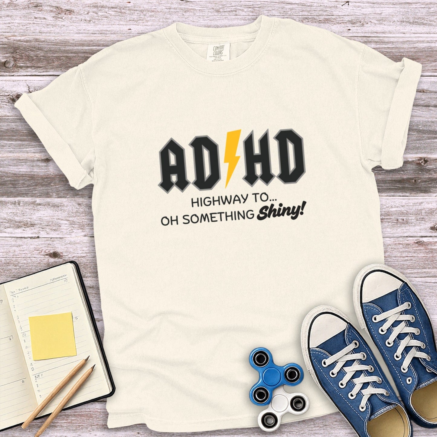 Highway To Oh Something Shiny ADHD T-Shirt product type