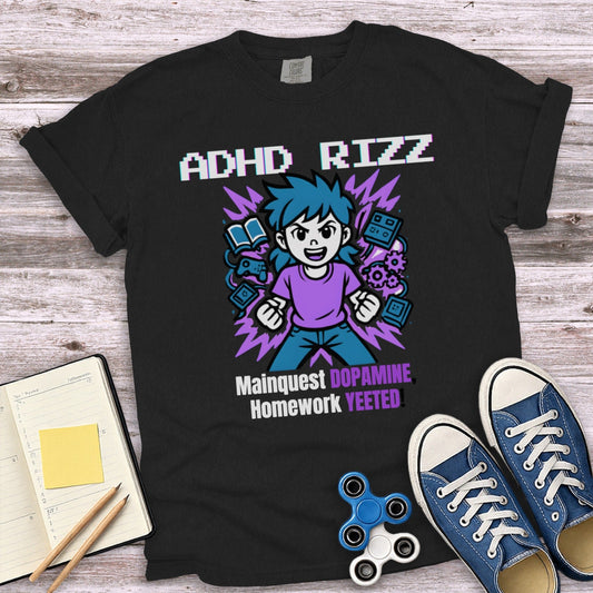 ADHD Rizz Mainquest Dopamine Homework Yeeted product type