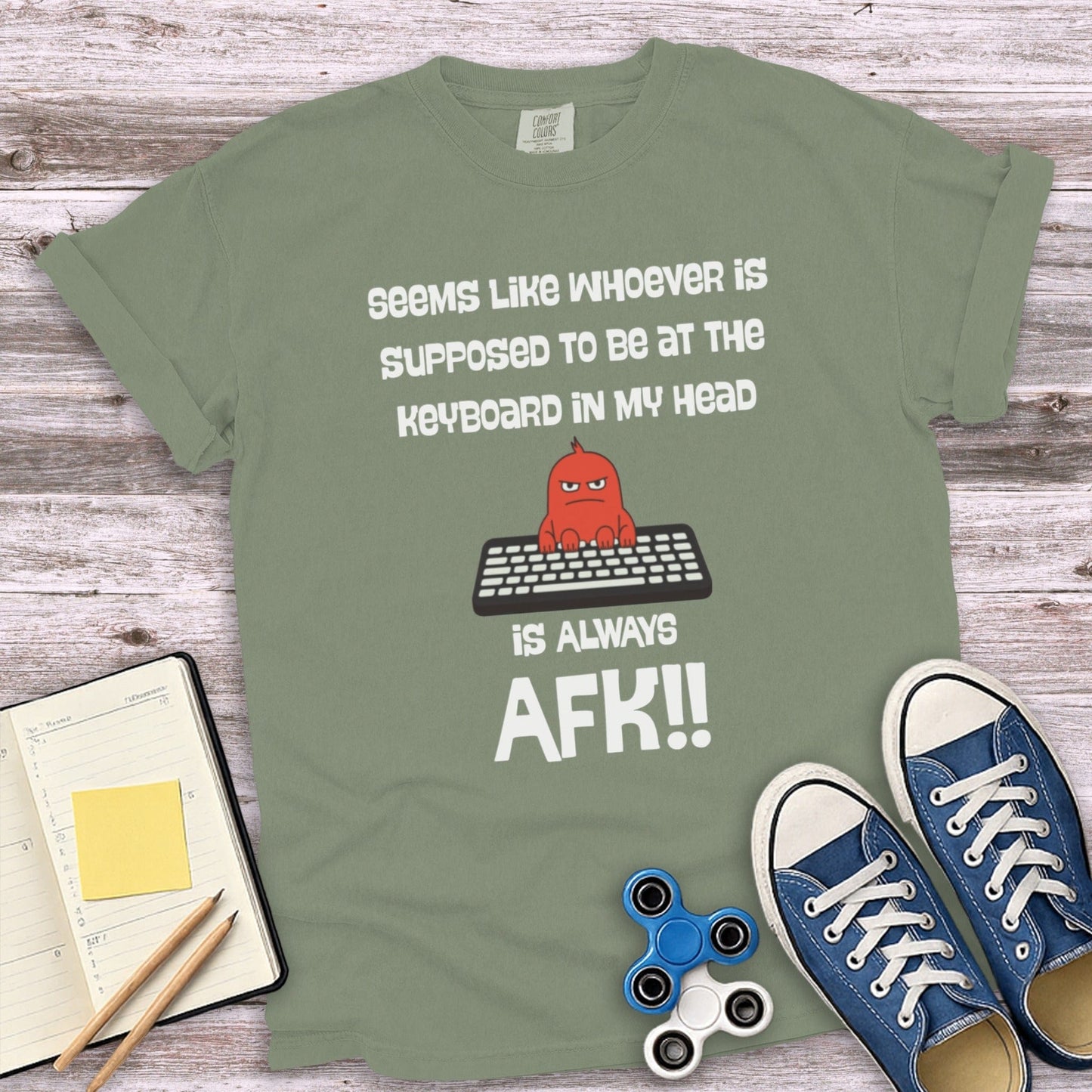 Seems Like Whoever Is Supposed To Be At The Keyboard T-shirt Product
