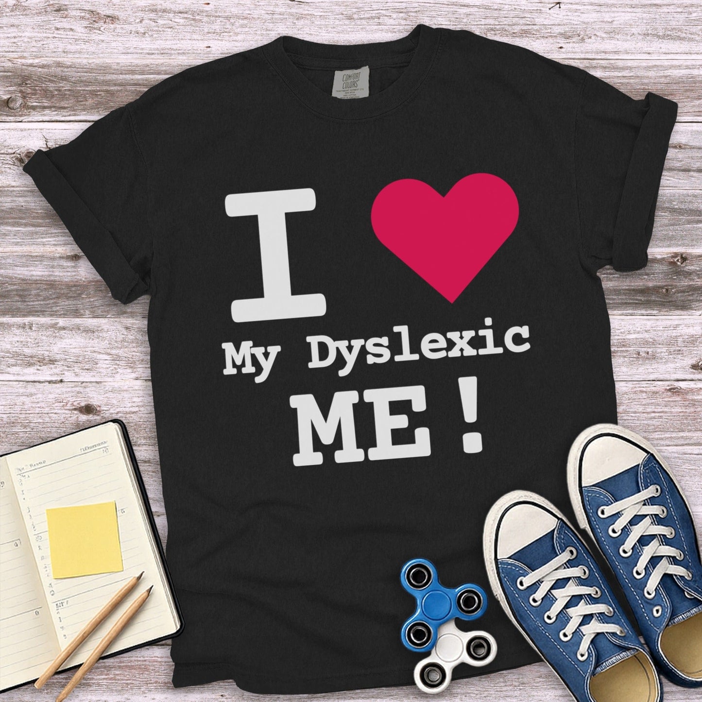 I Love My Dyslexic Me Graphic Tee product