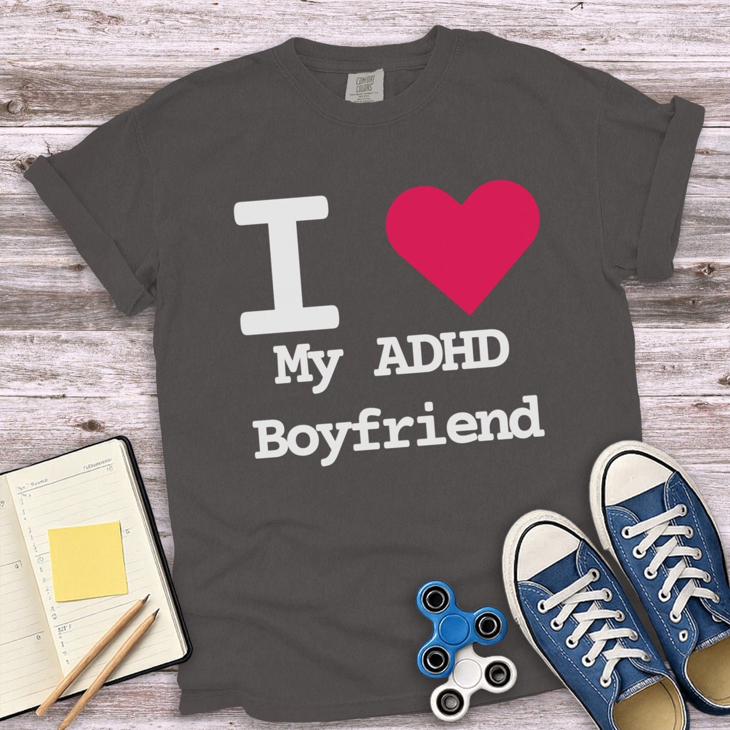 I Love My ADHD Boyfriend T-Shirt product type