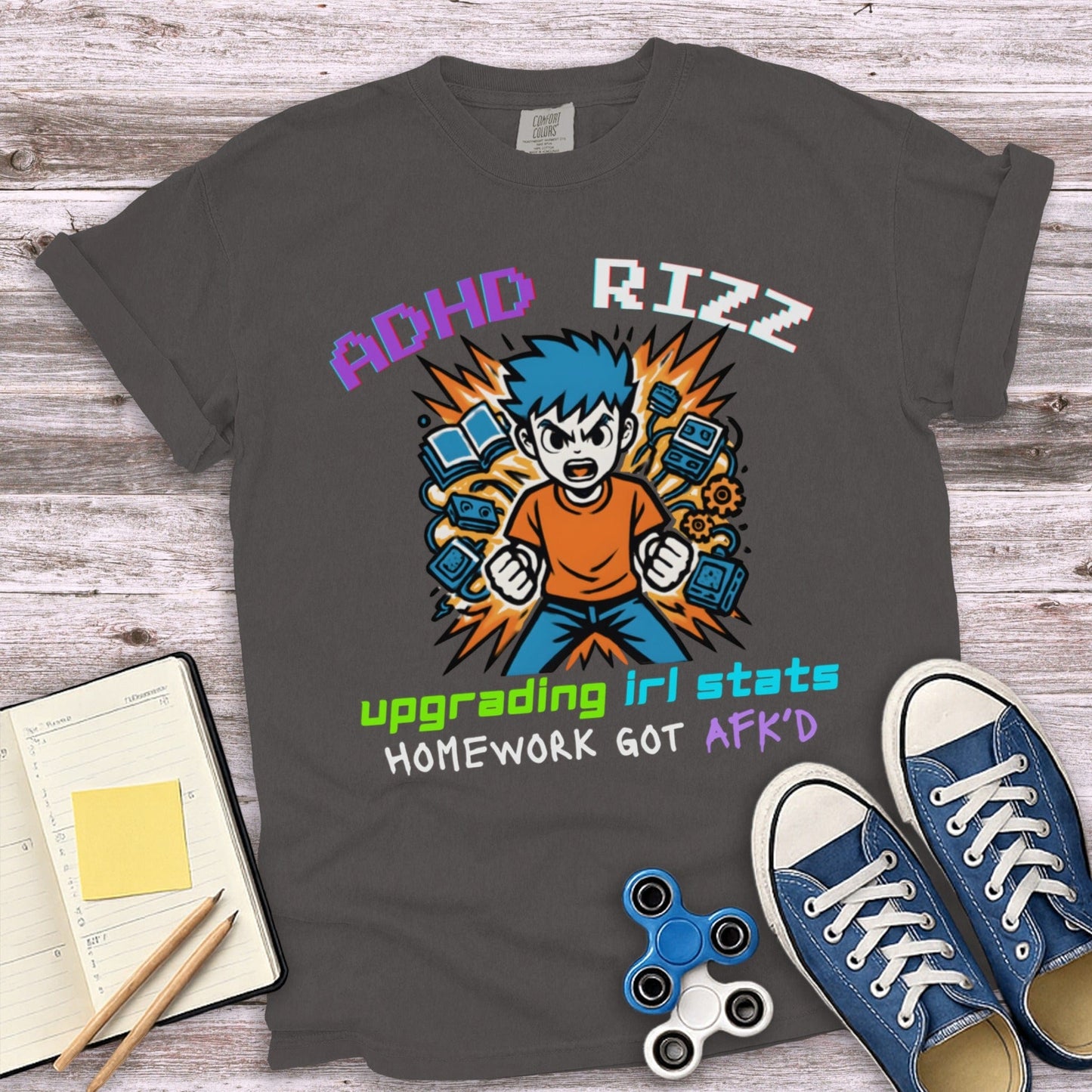 ADHD RIZZ Homework Got AFK'D Upgrading IRL Stats product