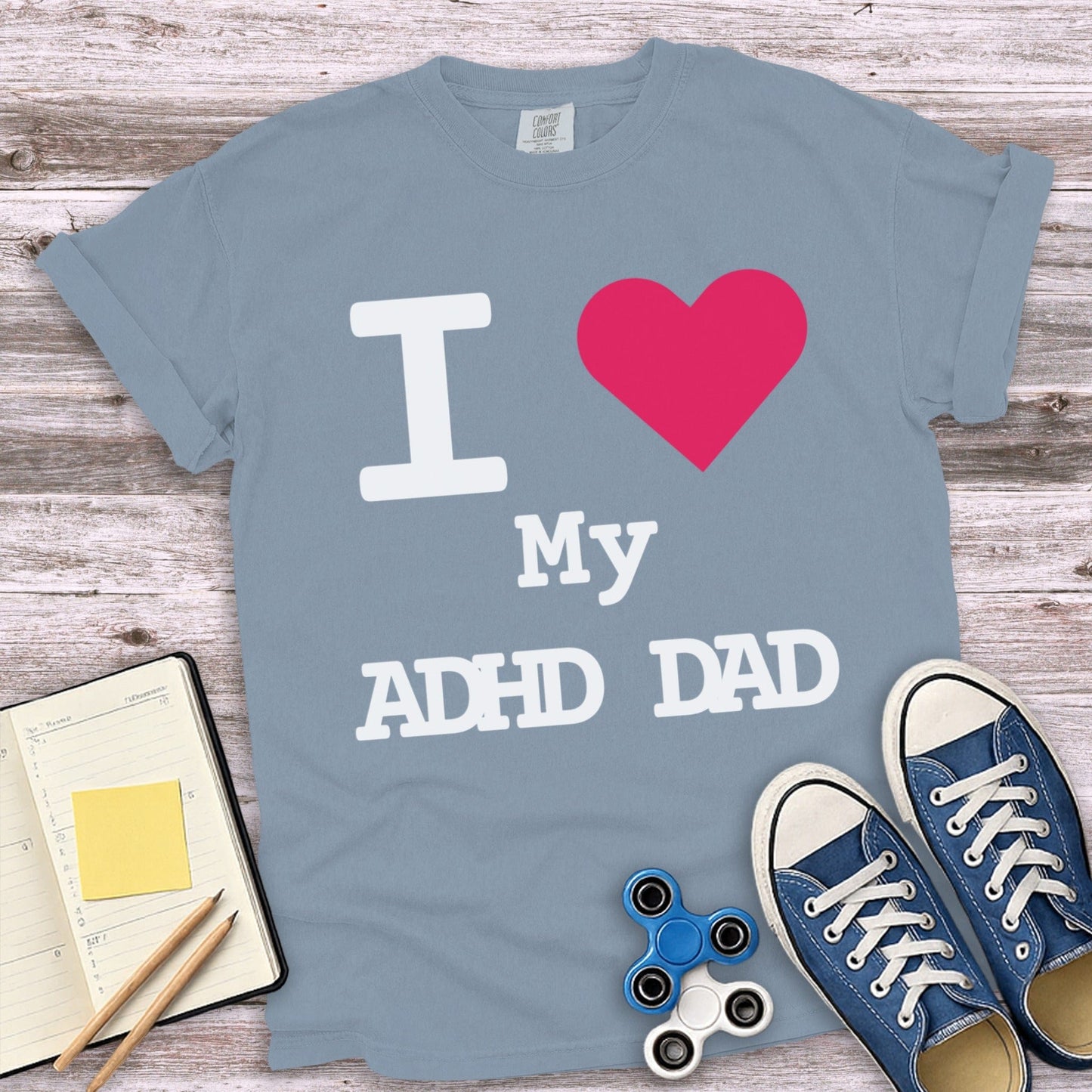I Love My ADHD Dad Graphic Tee Shirt product
