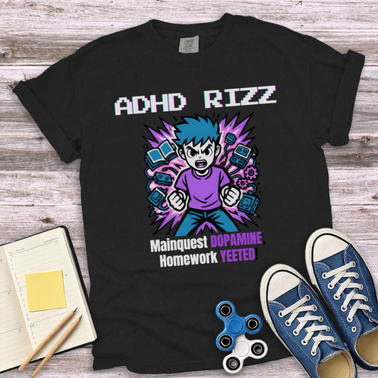 ADHD RIZZ Mainquest Dopamine Homework Yeeted product type