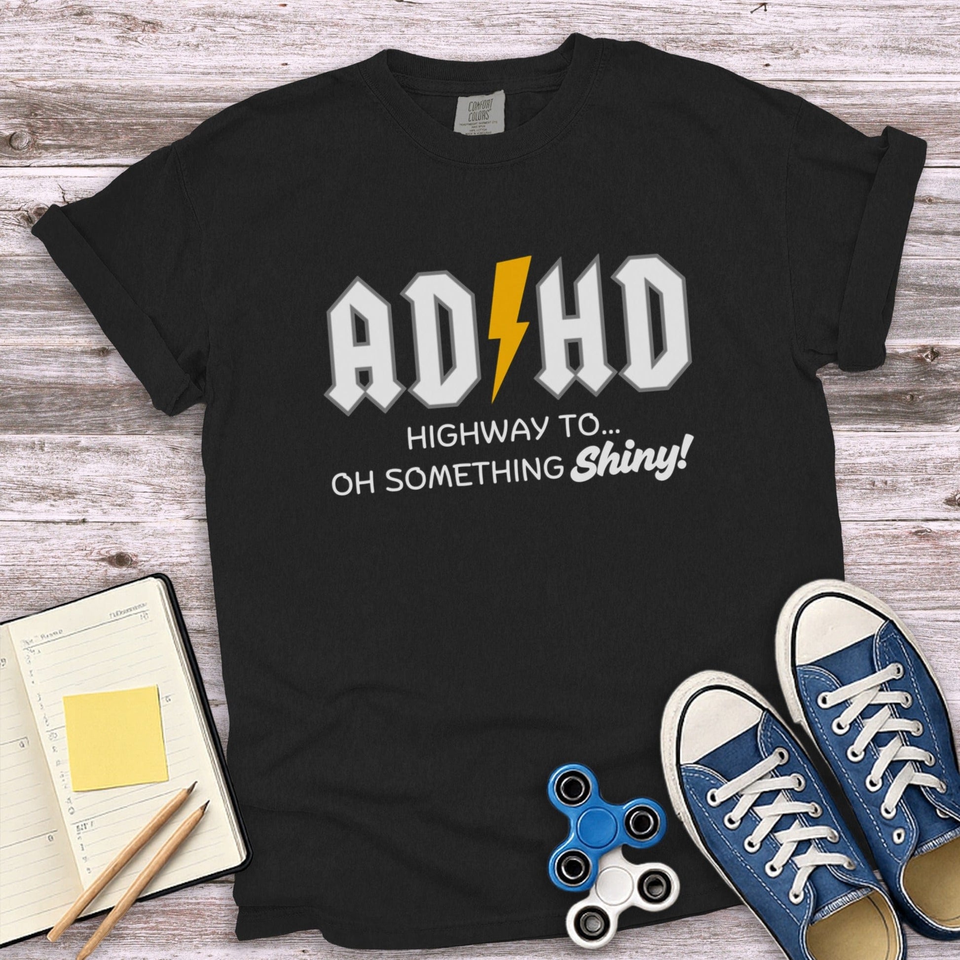 ADHD Highway To Oh Something Shiny Funny T-Shirt product