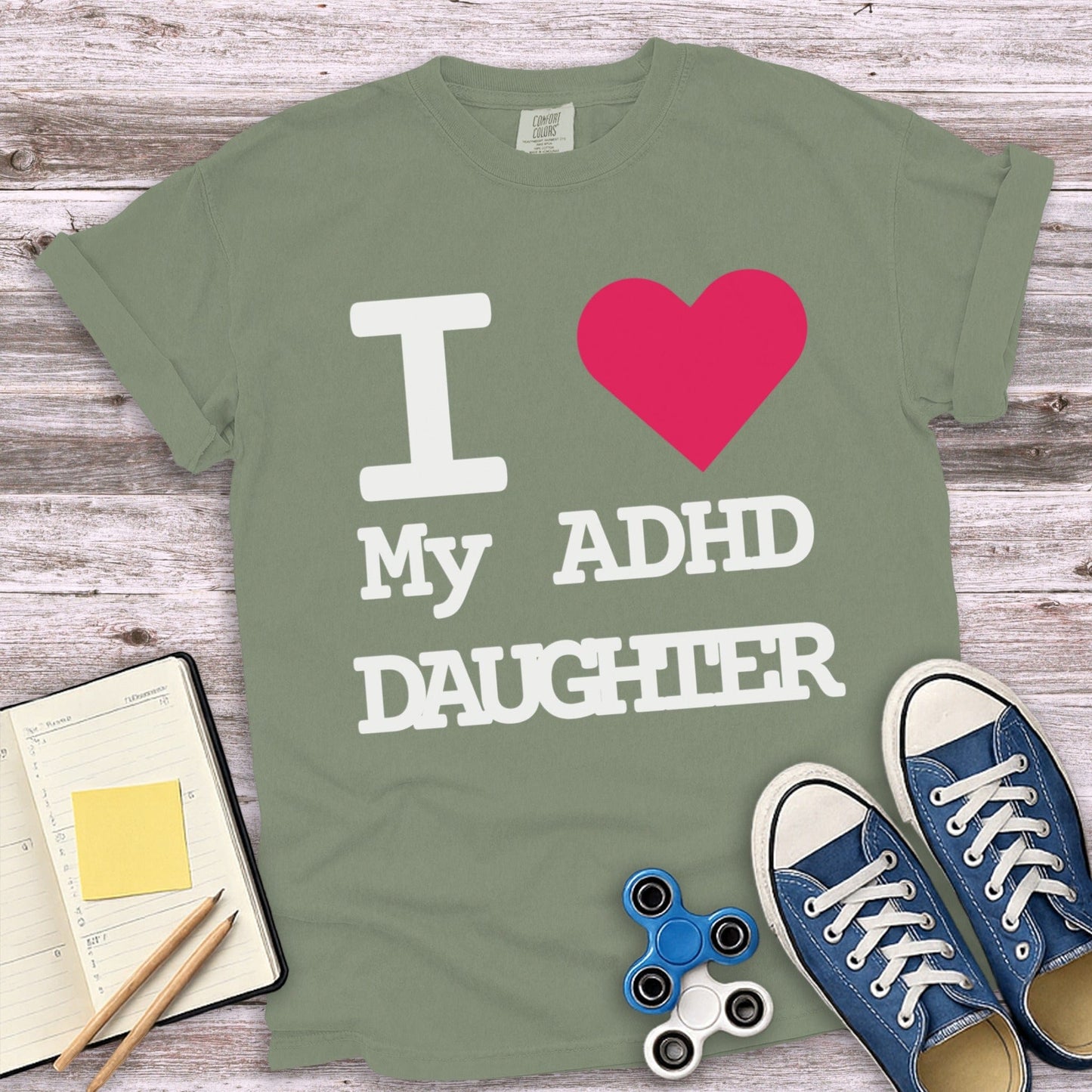 I Love My ADHD Daughter Graphic T-Shirt Product