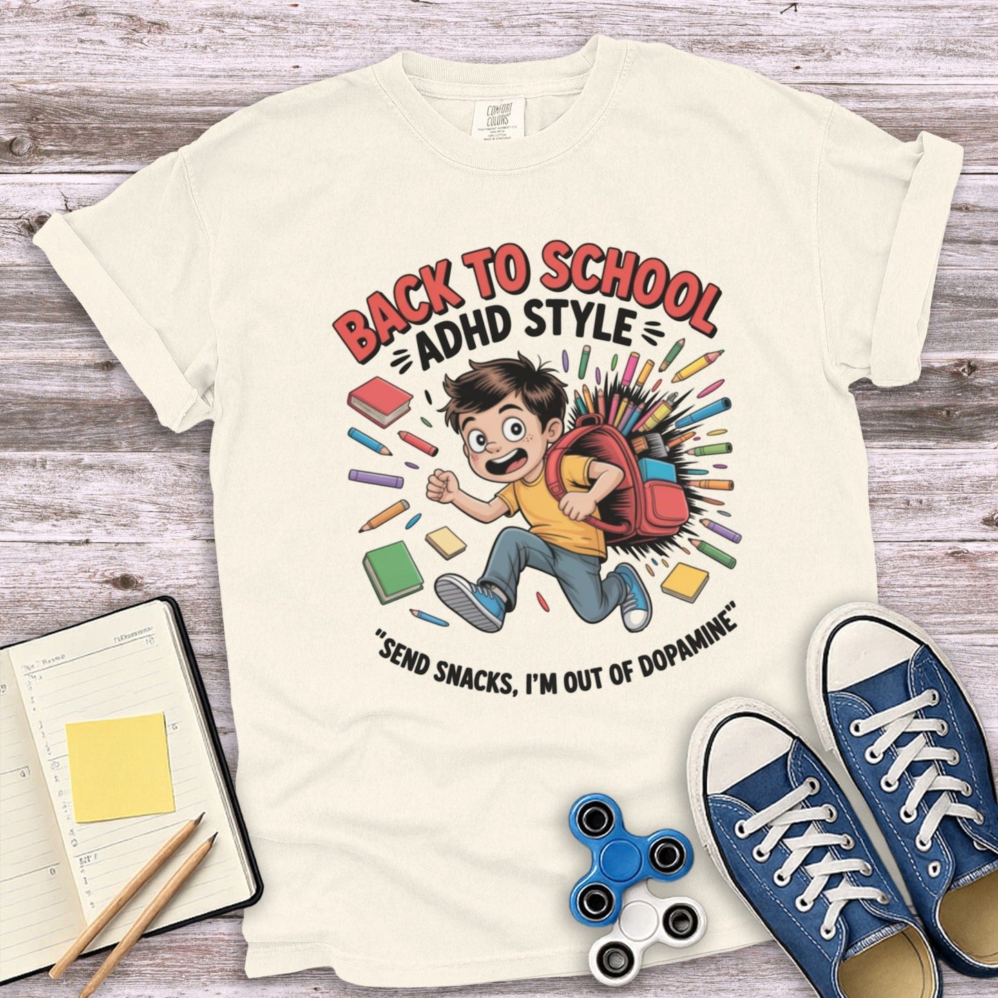 Back To School ADHD Style Send Snacks T-Shirt product
