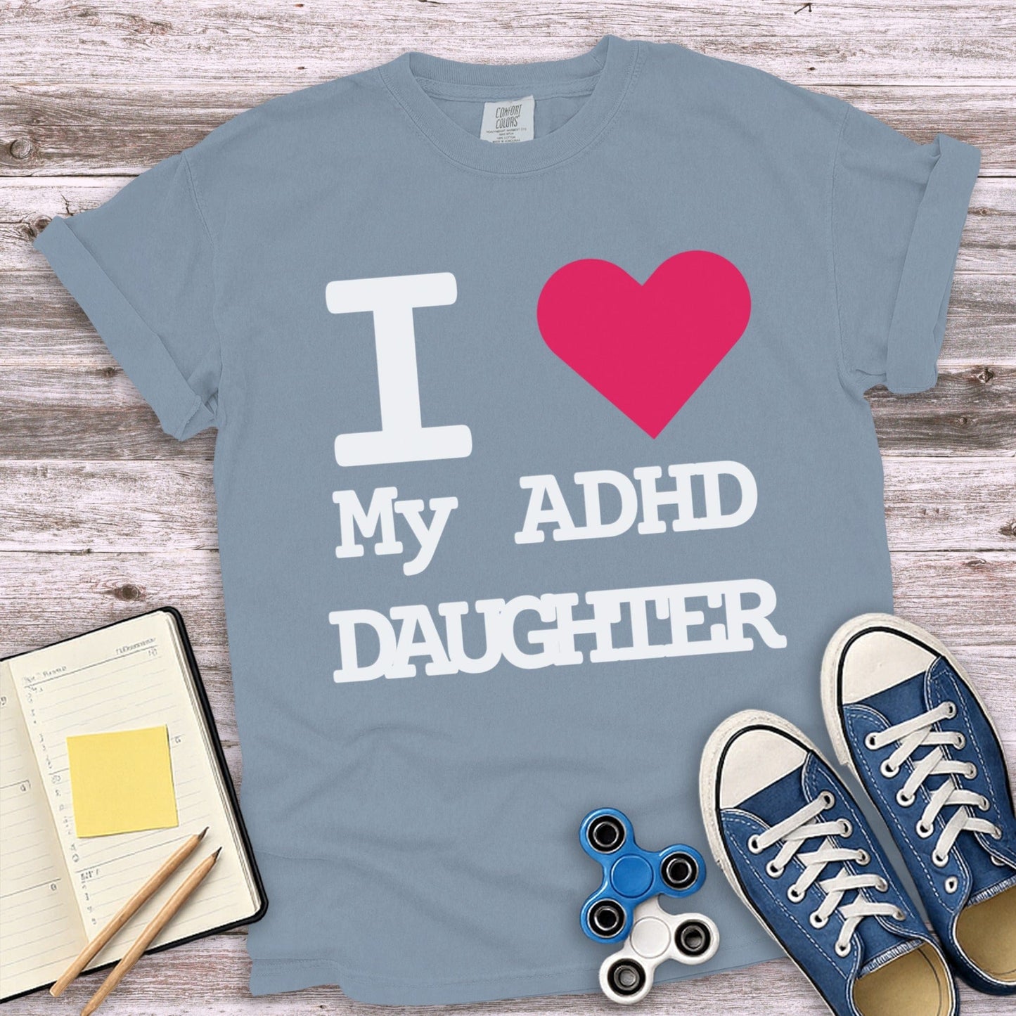 I Love My ADHD Daughter Graphic Tee product