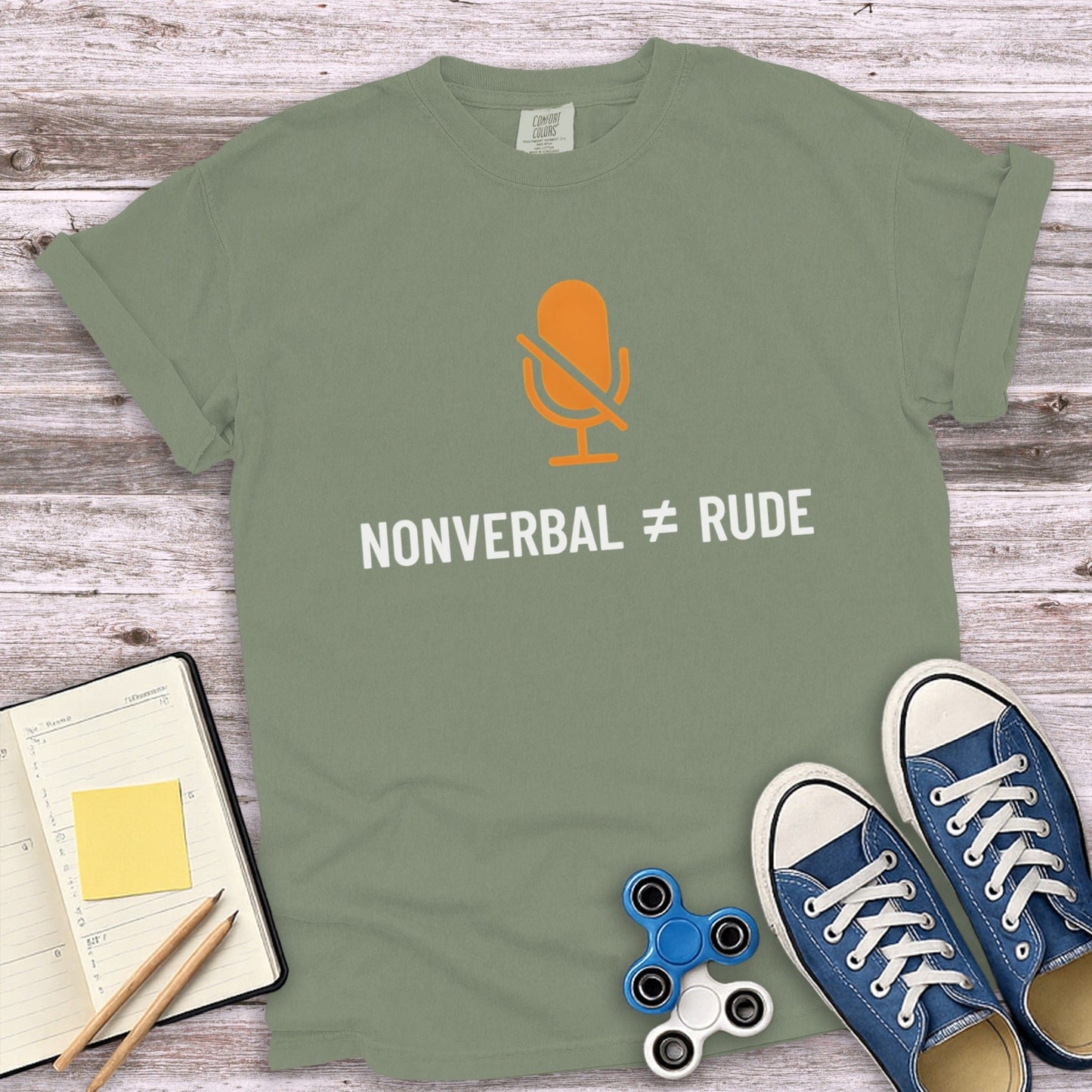 Nonverbal Not Equal to Rude T-shirt