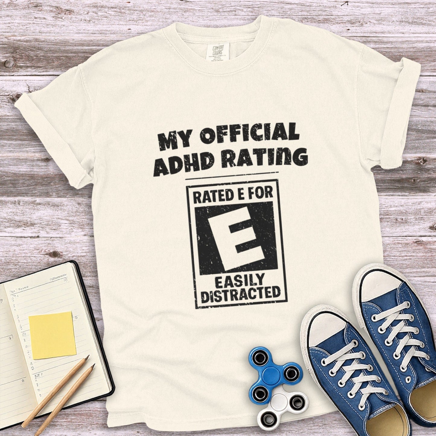My Official ADHD Rating Easily Distracted T-Shirt product