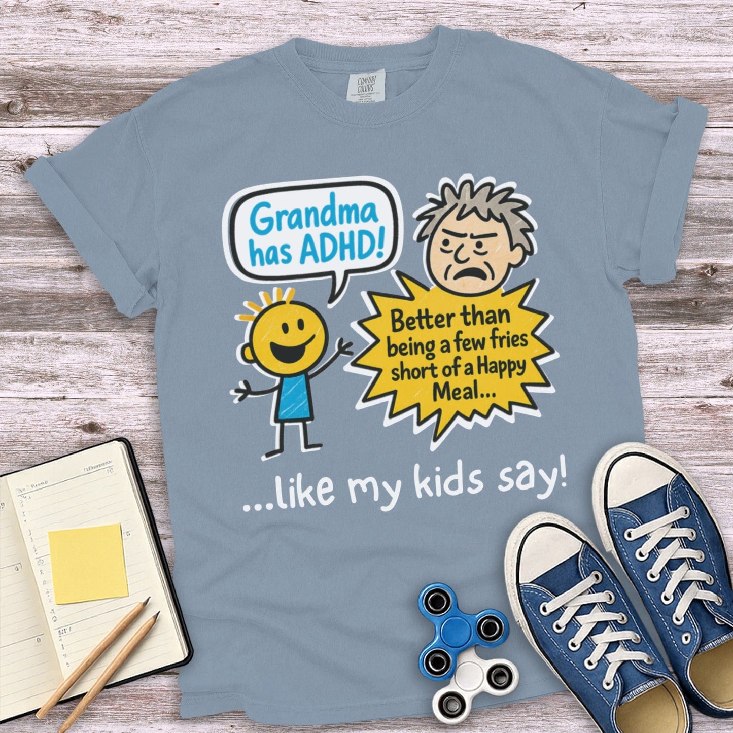 Grandma Has ADHD Funny Graphic T Shirt product type