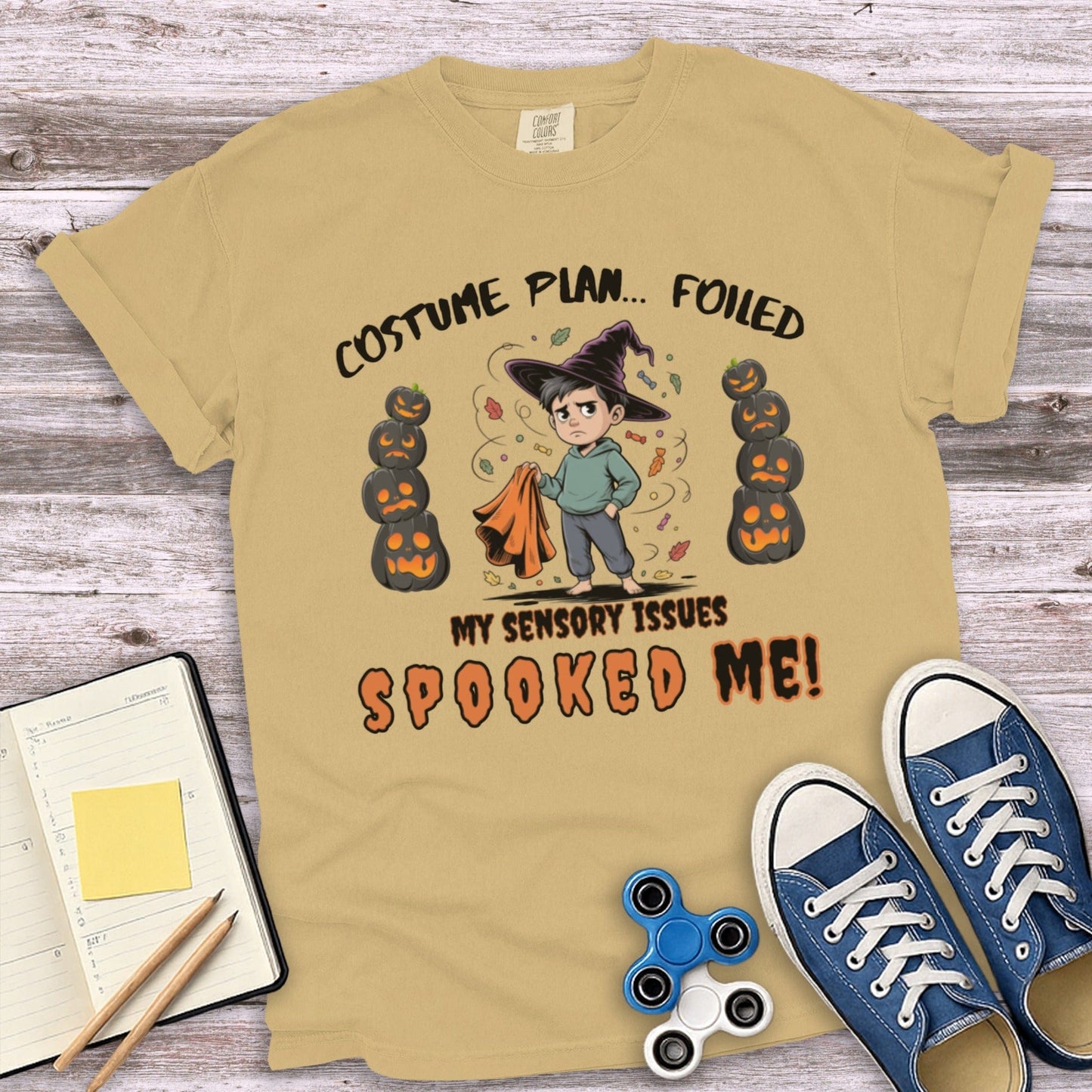 Costume Plan Foiled Halloween Themed Shirt Product