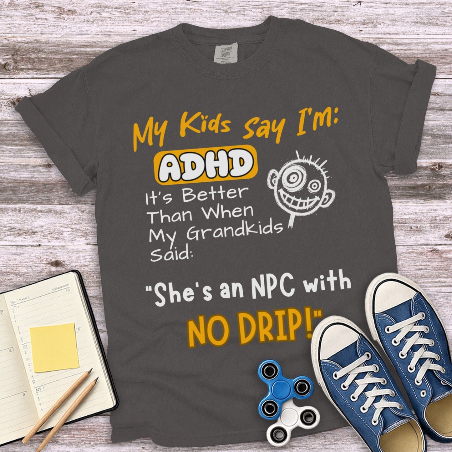 Funny ADHD Grandparents NPC Humor T-shirt product