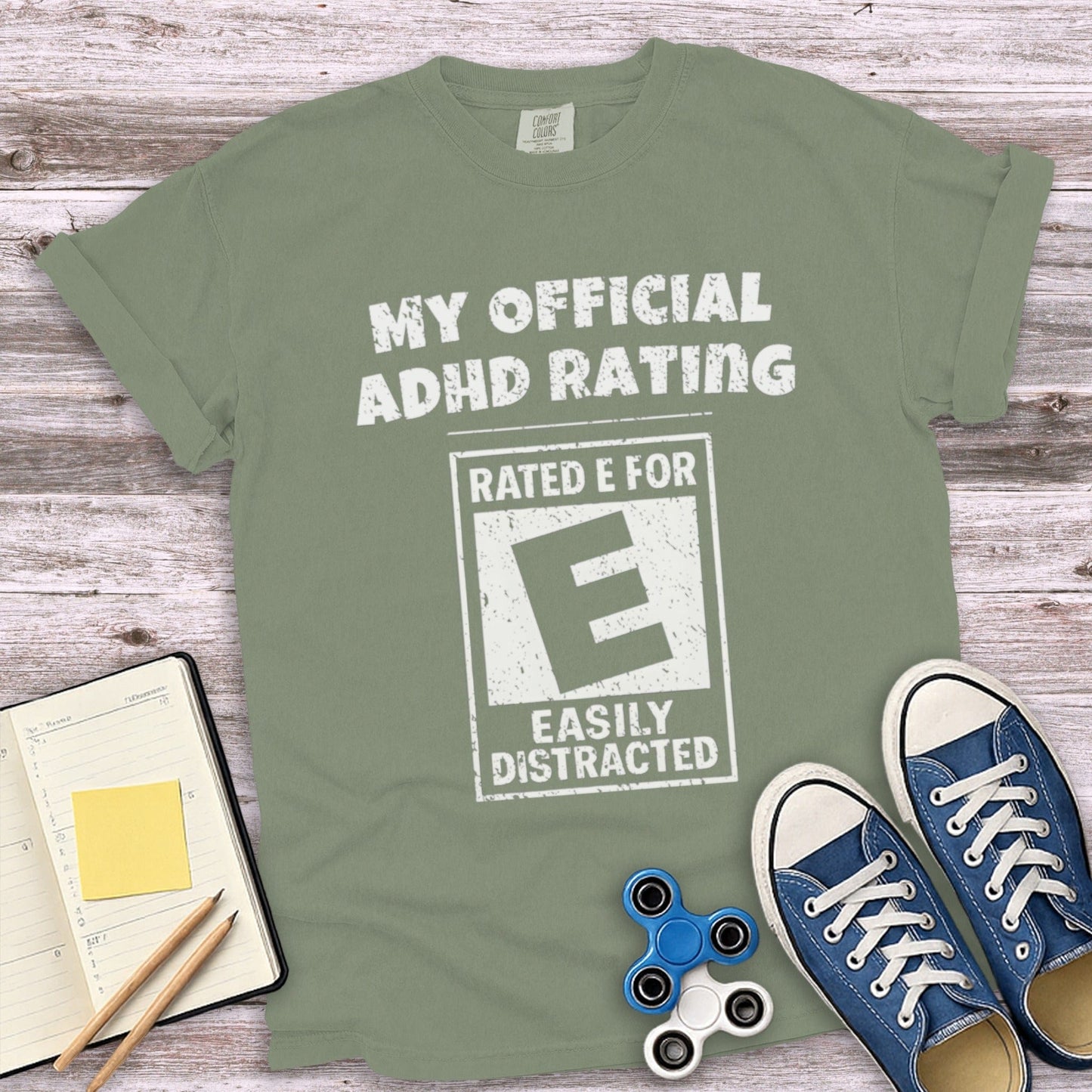My Official ADHD Rating Funny Statement T-shirt Product