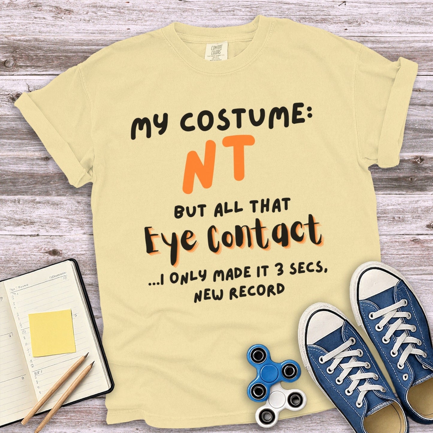 Funny Eye Contact New Record T-shirt