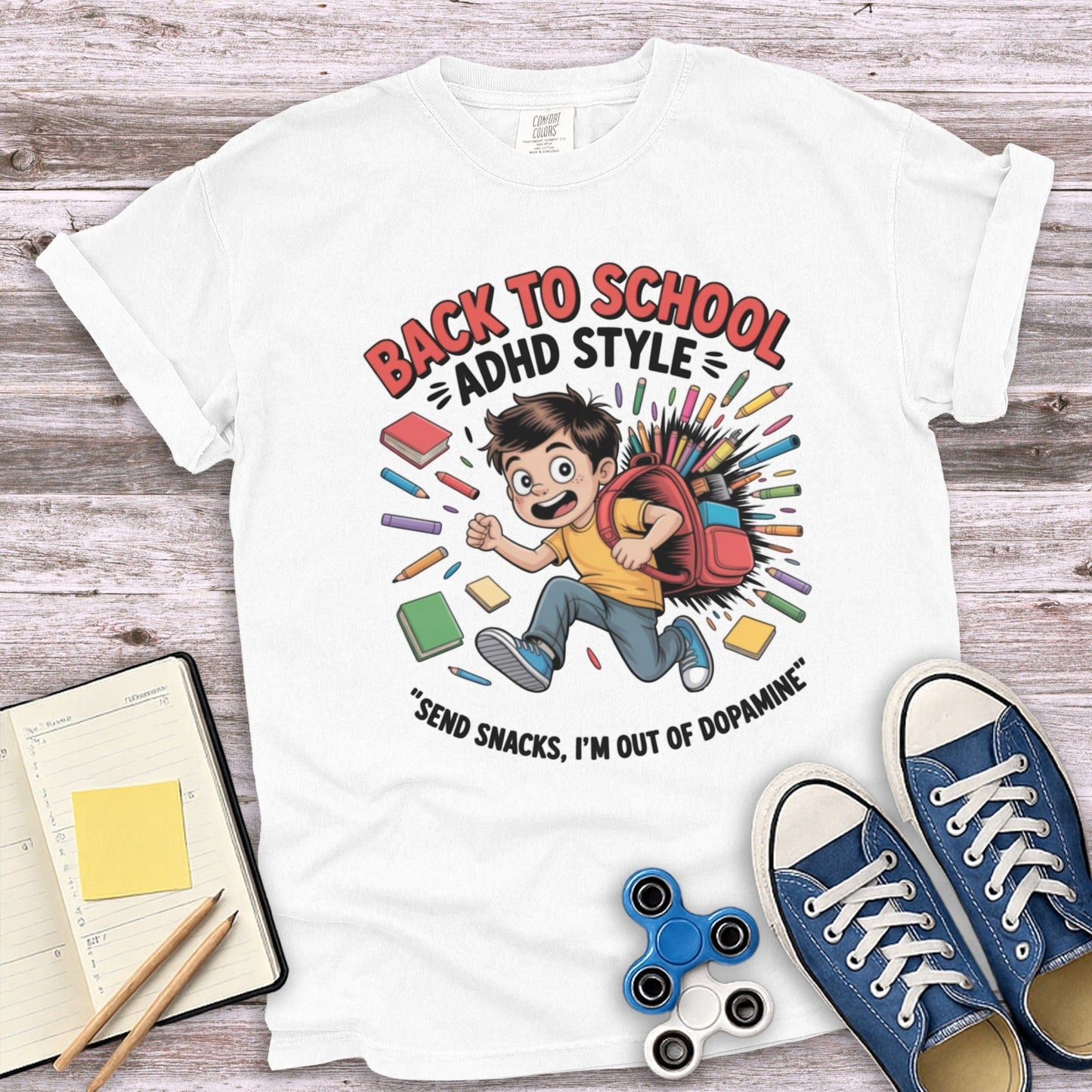 Back to School ADHD Style Send Snacks T-shirt product