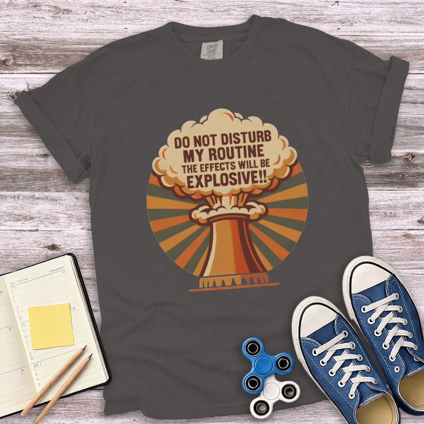 Do Not Disturb My Routine Explosive Graphic Shirt