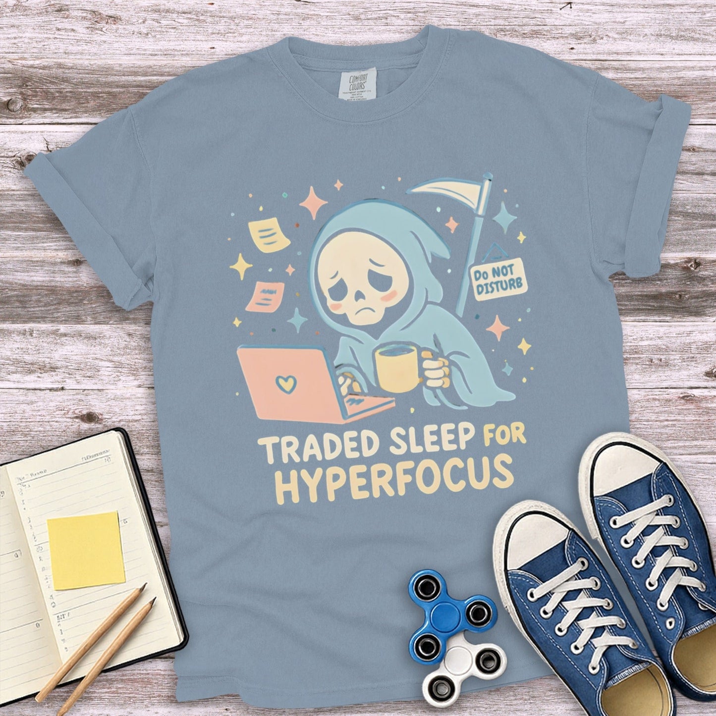 Traded Sleep for Hyperfocus Graphic T-shirt product