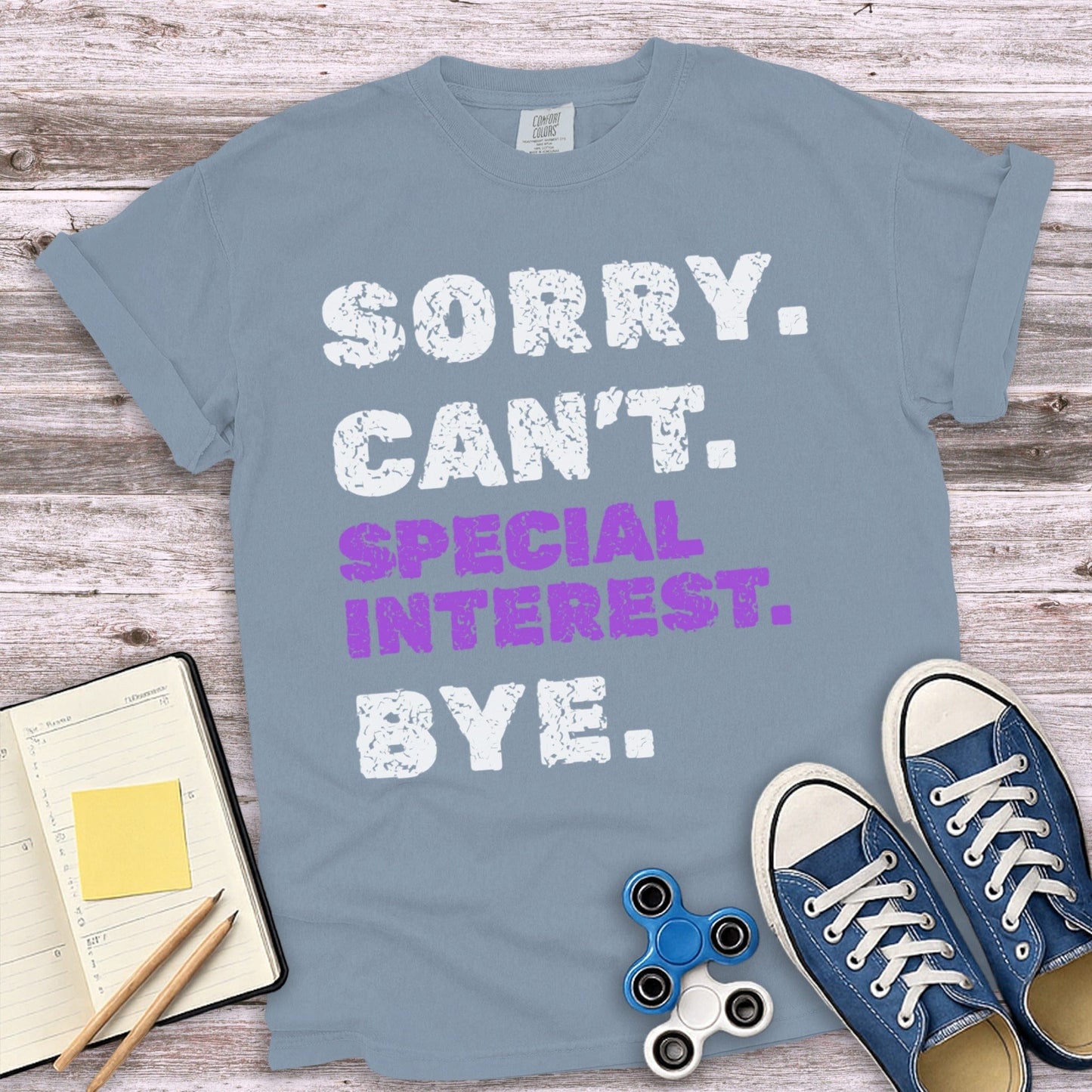 Sorry Can't Special Interest Bye Graphic T-Shirt product