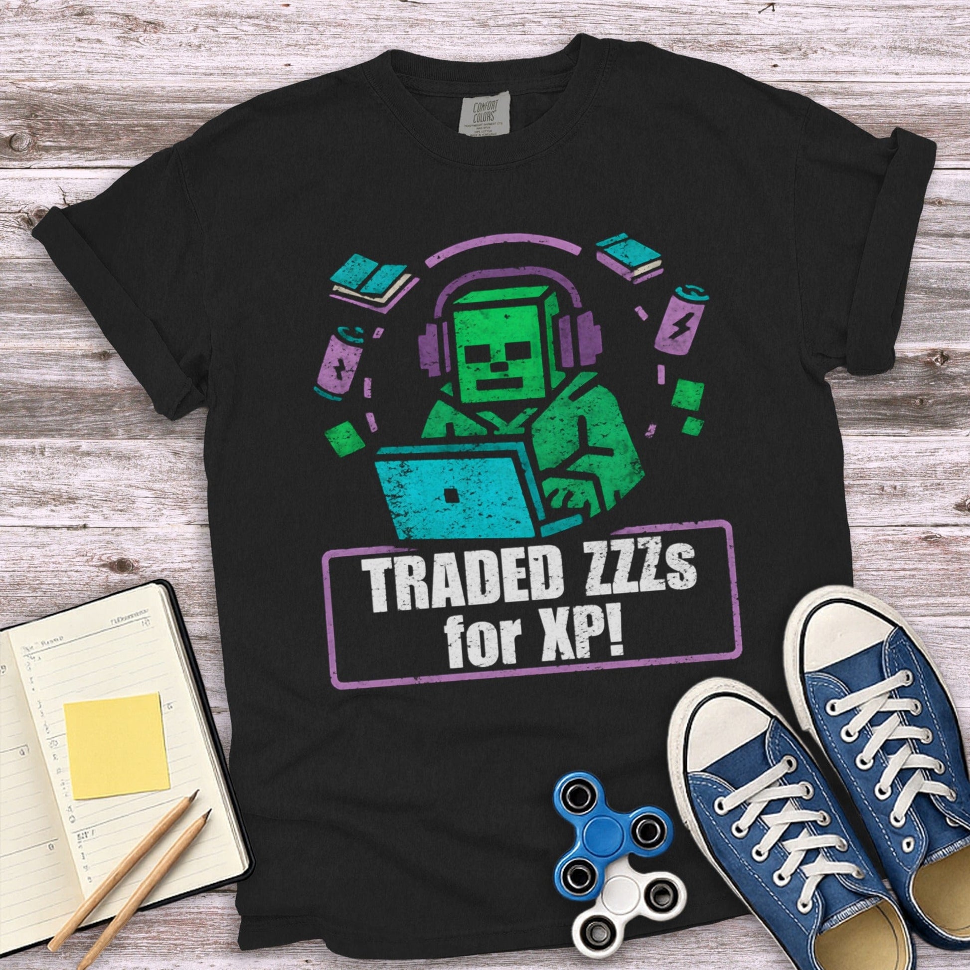 Traded ZZZs for XP Gamer Graphic Tee Shirt product