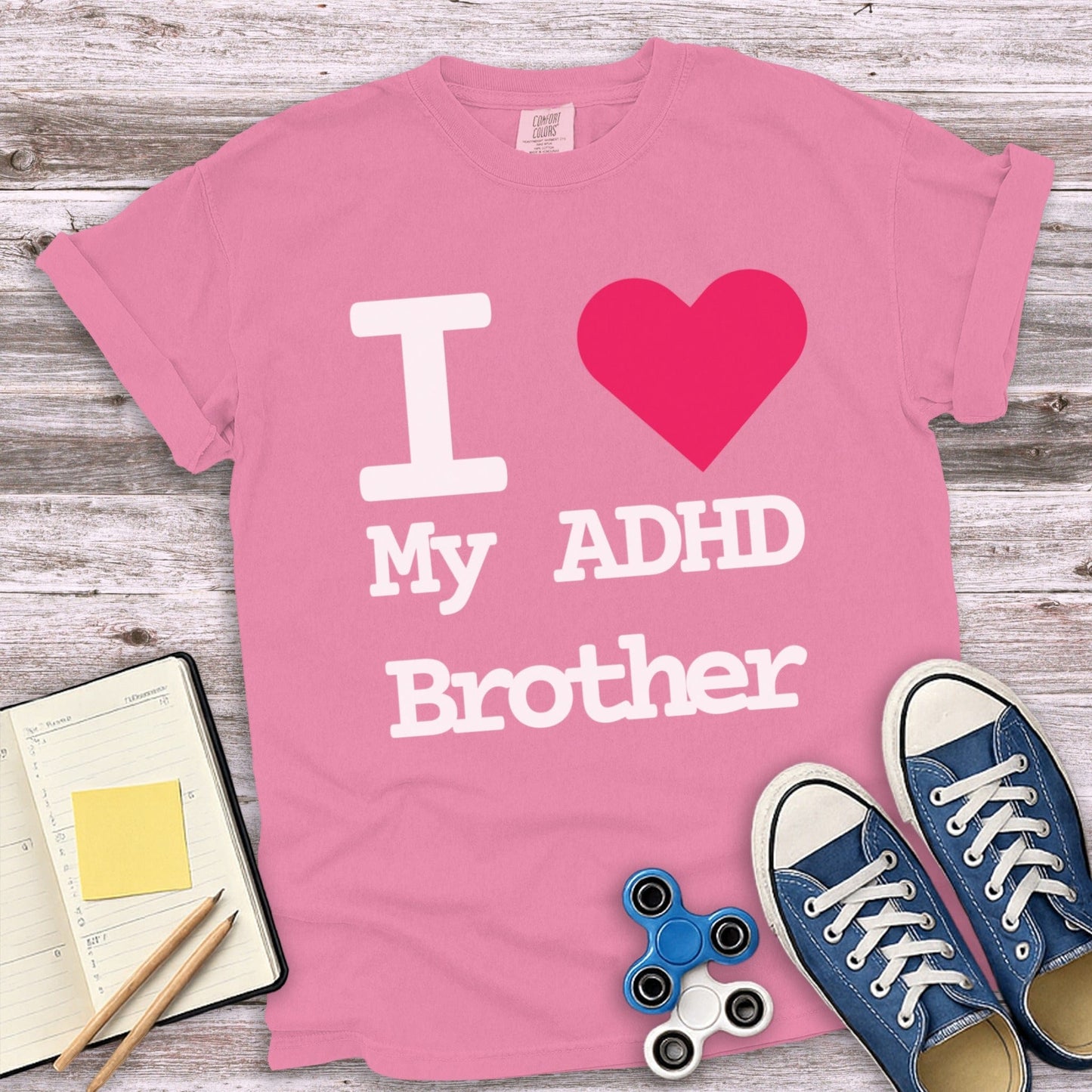 I Love My ADHD Brother Statement Shirt product type